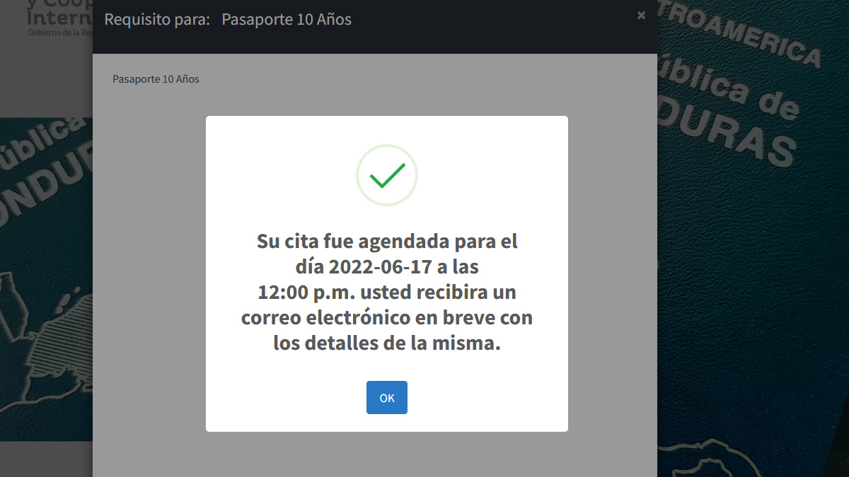 11.- Steps to make a Consular Appointment Honduras USA, Spain and Mexico